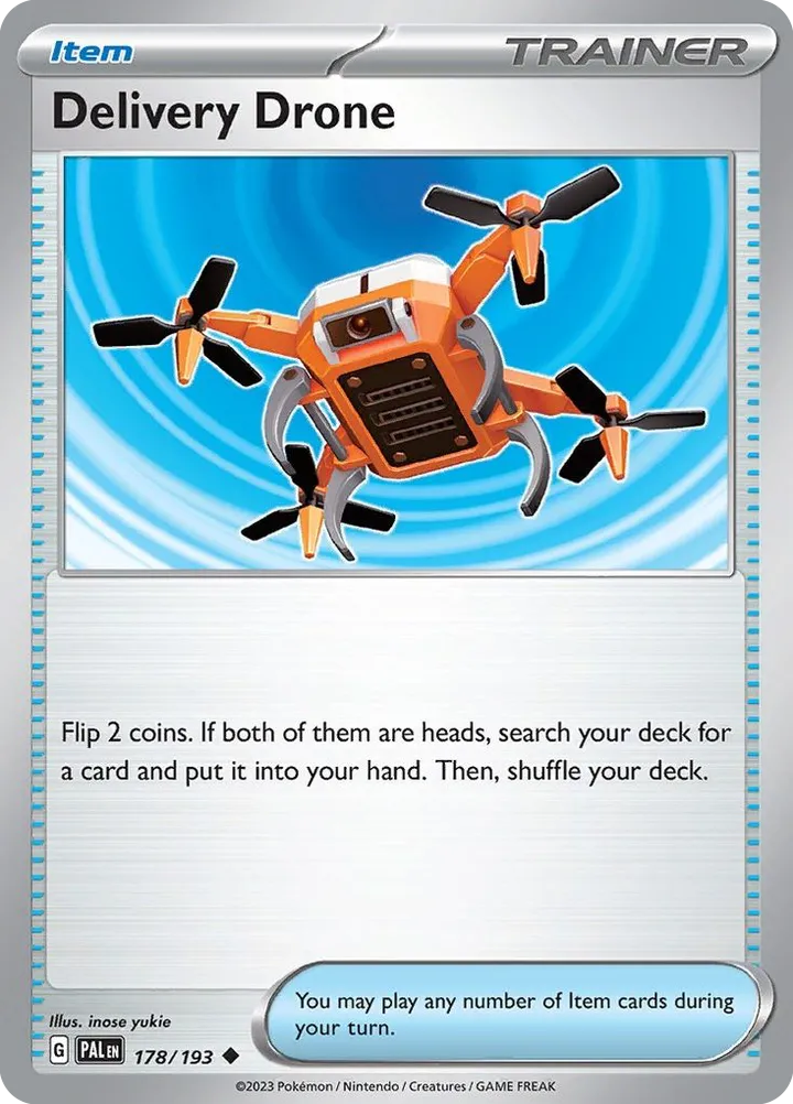 Scarlet & Violet—Paldea Evolved 英語版 Delivery Drone 178 カード表面