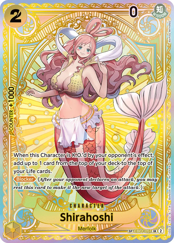 Front of Shirahoshi EB01-057 · Parallel 2, Memorial Collection English