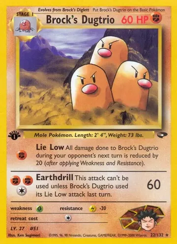 Brock's Dugtrio 22 $9.57