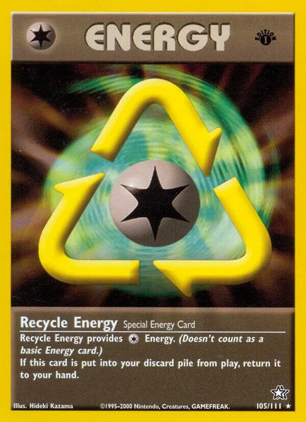 Neo Genesis 영어판 Recycle Energy 105 카드 앞면