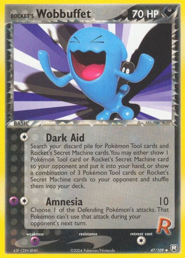 EX Team Rocket Returns 영어판 Rocket's Wobbuffet 47 카드 앞면