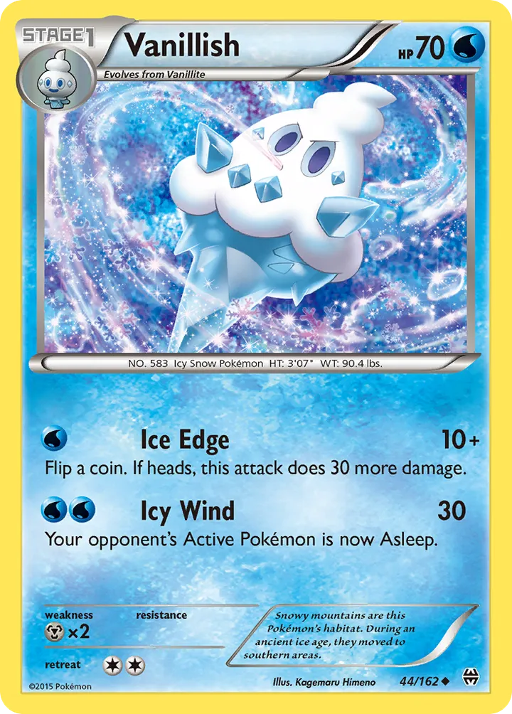 XY—BREAKthrough 英語版 Vanillish 44 カード表面