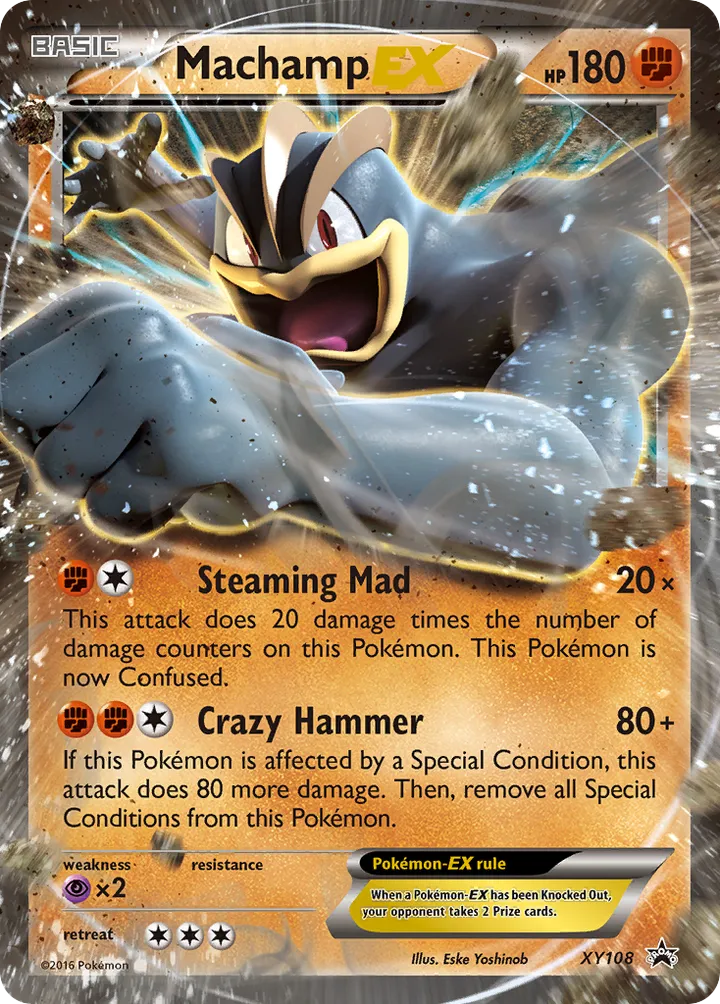 XY Black Star Promos 英語版 Machamp-EX XY108 カード表面