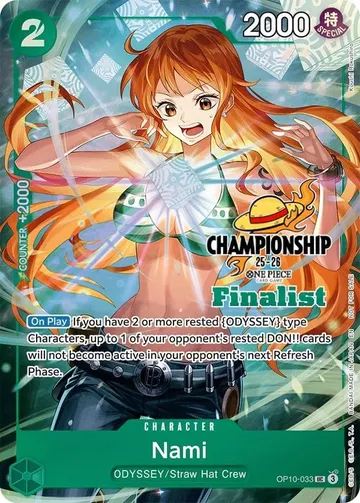 Nami OP10-033 · Championship Finalist $16,811.60