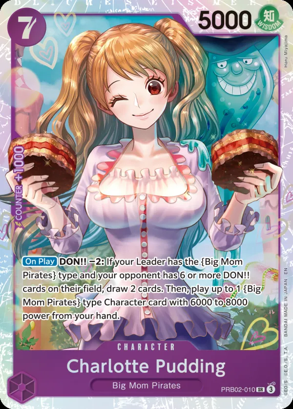 One Piece Card The Best vol.2 英語版 Charlotte Pudding PRB02-010 カード表面