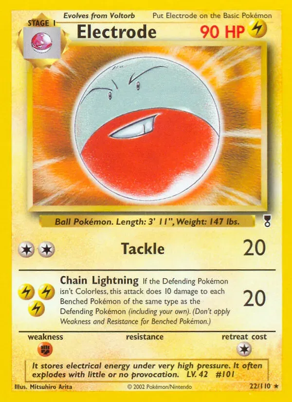 Legendary Collection 영어판 Electrode 22 카드 앞면
