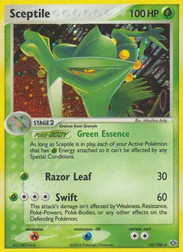 EX Emerald 英語版 Sceptile 10 カード表面