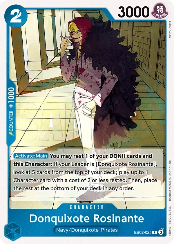 Anime 25th Collection 英語版 Donquixote Rosinante EB02-025 カード表面