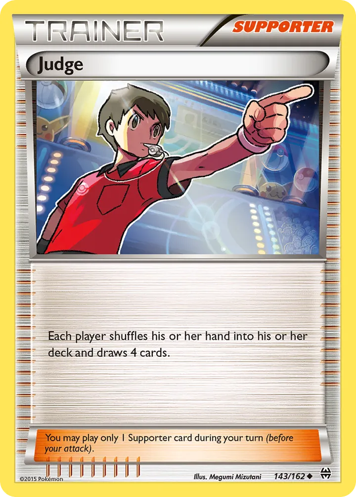 XY—BREAKthrough 영어판 Judge 143 카드 앞면