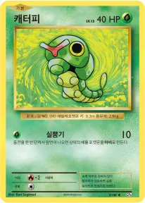 확장팩 BASE PACK 20th Anniversary 韓国語版 캐터피 3 カード表面