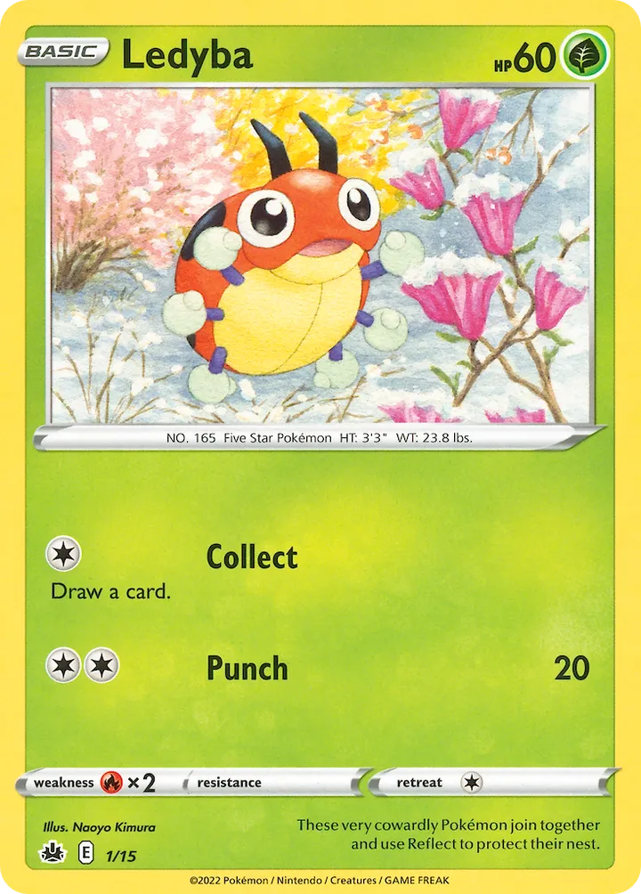 McDonald's Collection 2022 英語版 Ledyba 1 カード表面