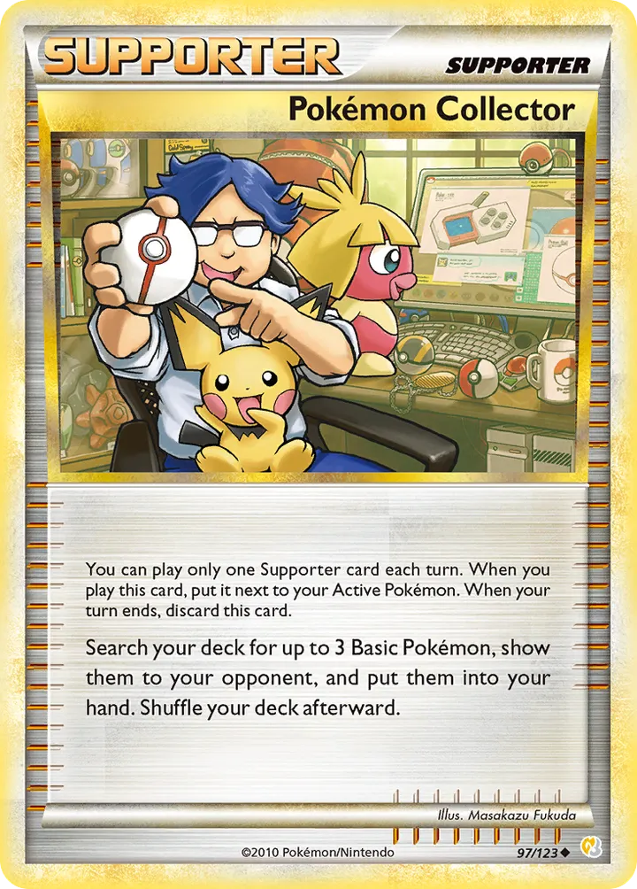HeartGold & SoulSilver 영어판 Pokémon Collector 97 카드 앞면