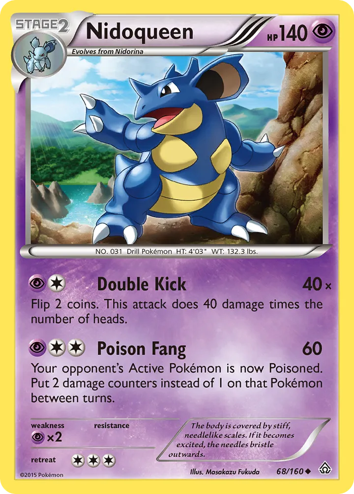 XY—Primal Clash 英語版 Nidoqueen 68 カード表面
