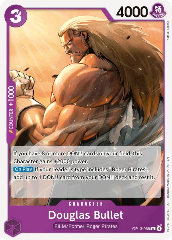 Carrying on His Will 영어판 Douglas Bullet OP13-068 카드 앞면