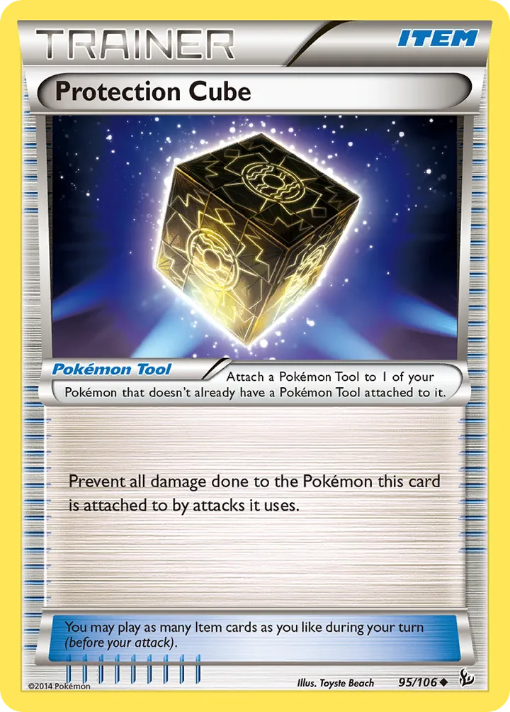XY—Flashfire 영어판 Protection Cube 95 카드 앞면