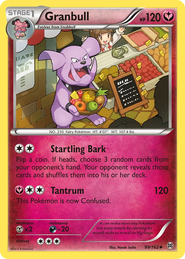 Front of Granbull 99, XY—BREAKthrough English