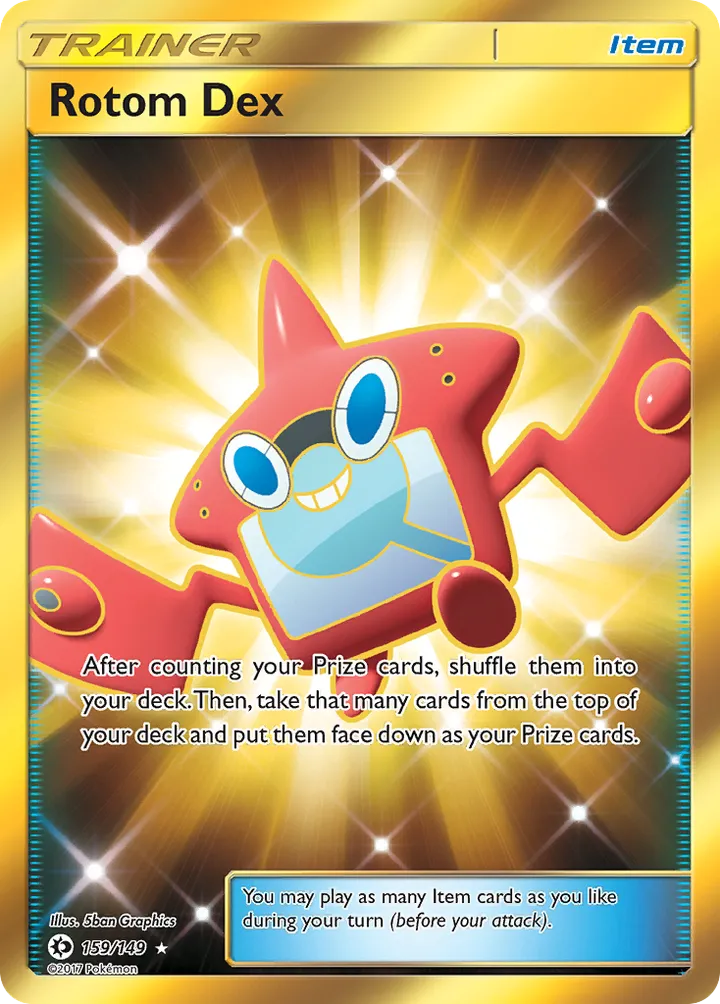 Sun & Moon 영어판 Rotom Dex 159 카드 앞면