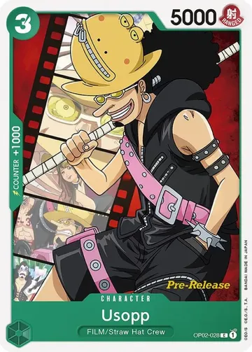 Usopp OP02-028 · Pre-Release $7.25