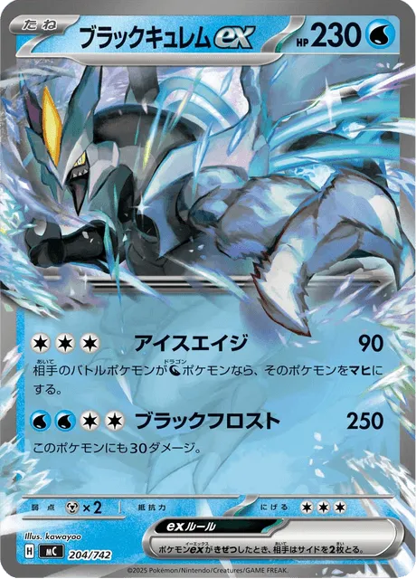 Front of Black Kyurem ex 204, スタートデッキ100 バトルコレクション Japanese