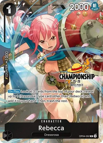 Rebecca OP04-092 · Championship $112.03