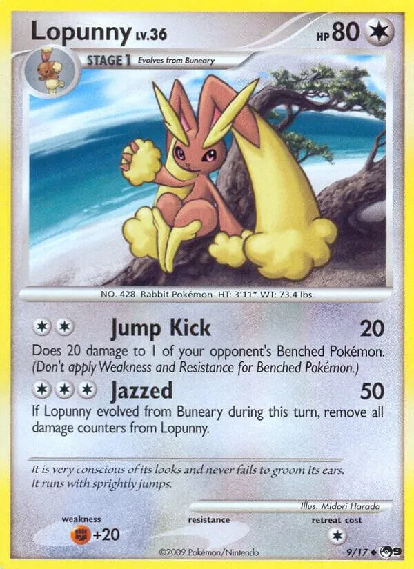 POP Series 9 英語版 Lopunny 9 カード表面
