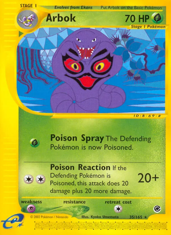 Expedition Base Set 영어판 Arbok 35 카드 앞면