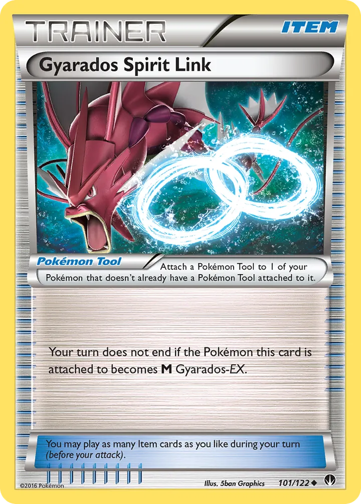 XY—BREAKpoint 영어판 Gyarados Spirit Link 101 카드 앞면