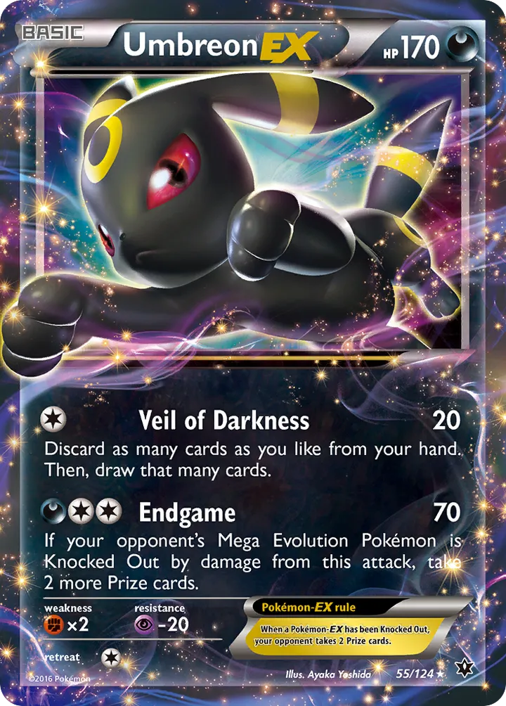 XY—Fates Collide 英語版 Umbreon-EX 55 カード表面