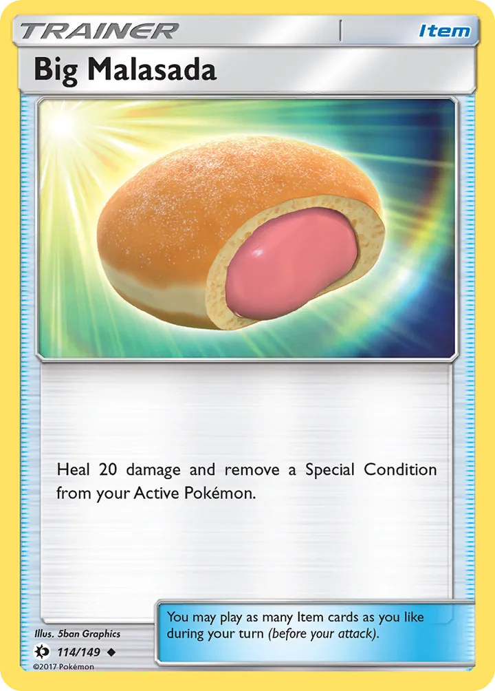 Sun & Moon 英語版 Big Malasada 114 カード表面