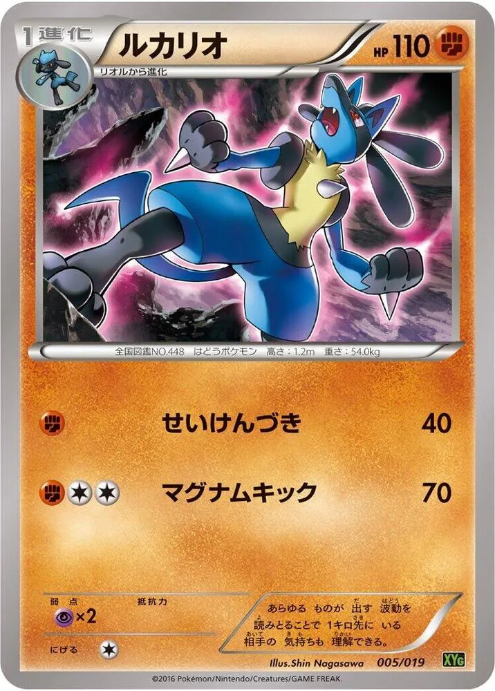 Front of Lucario 5, パーフェクトバトルデッキ60 ジガルデEX Japanese