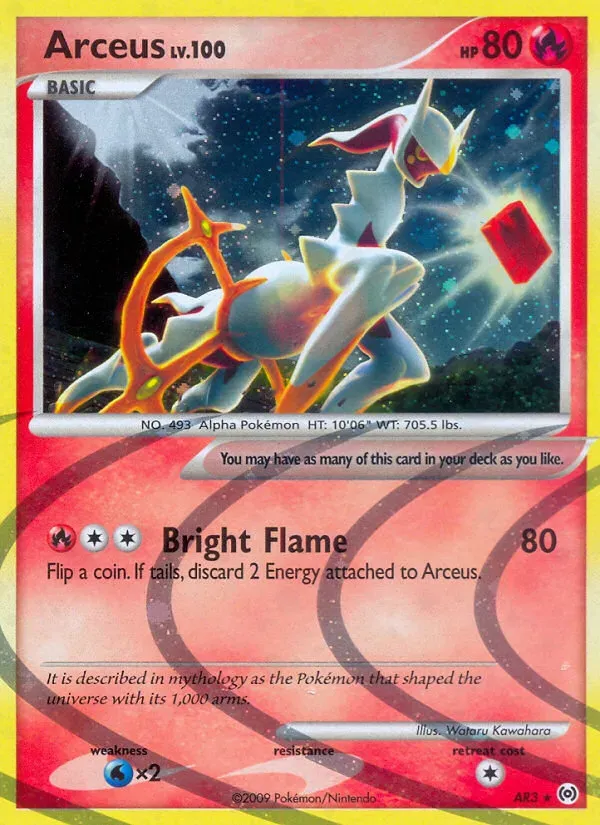 Platinum—Arceus 영어판 Arceus AR3 카드 앞면