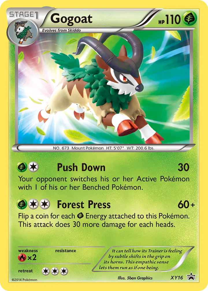 XY Black Star Promos 英語版 Gogoat XY16 カード表面