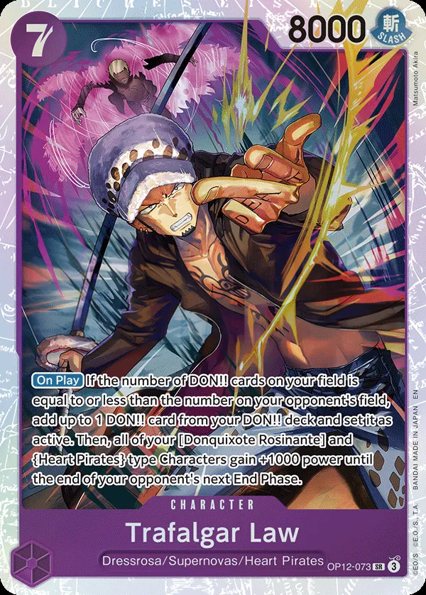 Legacy of the Master 英語版 Trafalgar Law OP12-073 カード表面