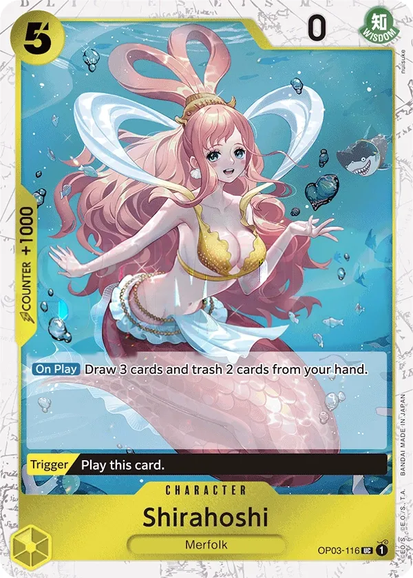 Pillars of Strength 영어판 Shirahoshi OP03-116 · 패럴렐 5 카드 앞면