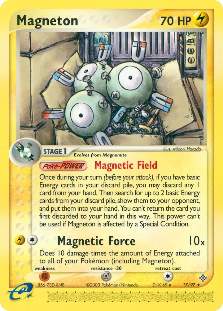 EX Dragon 英語版 Magneton 17 カード表面