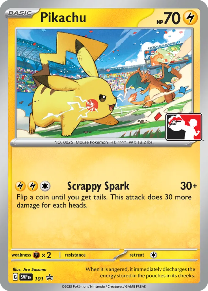 SVP Black Star Promos 英語版 Pikachu 101 カード表面