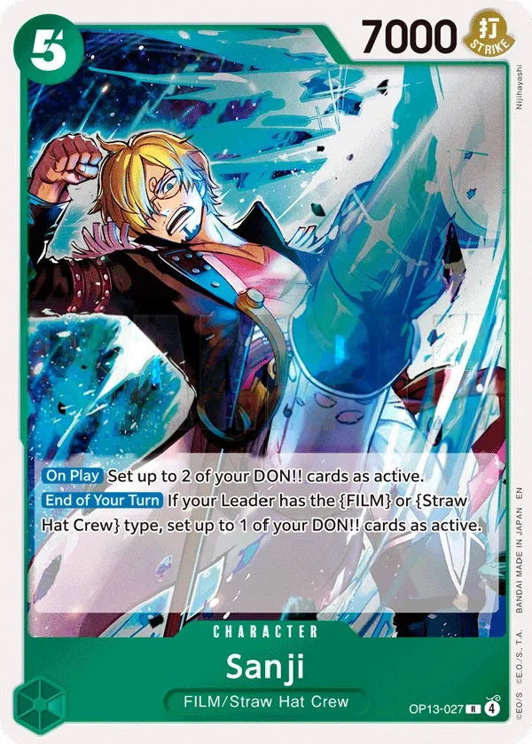 Carrying on His Will 영어판 Sanji OP13-027 카드 앞면