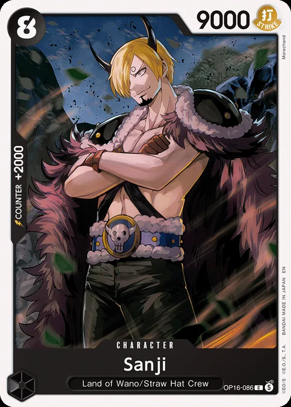 The Time of Battle 英語版 Sanji OP16-086 カード表面