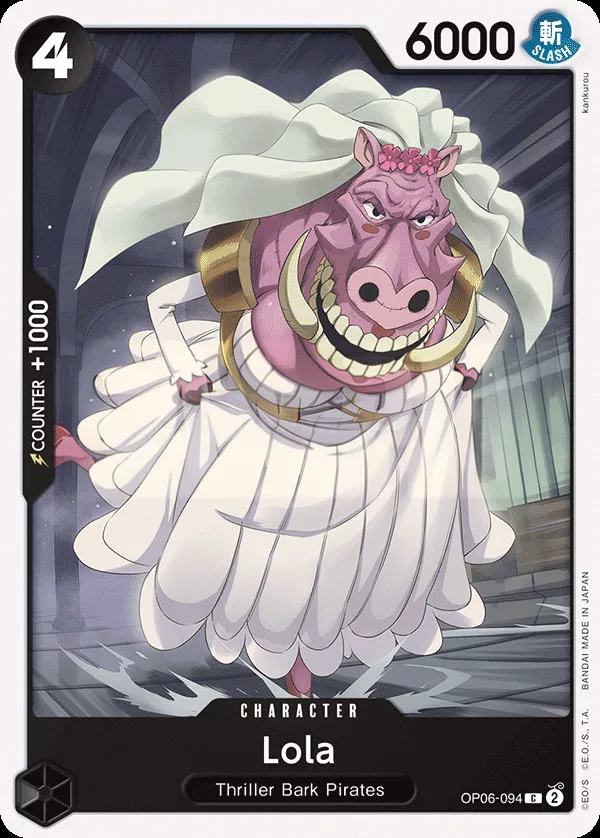 Wings of the Captain 英語版 Lola OP06-094 カード表面