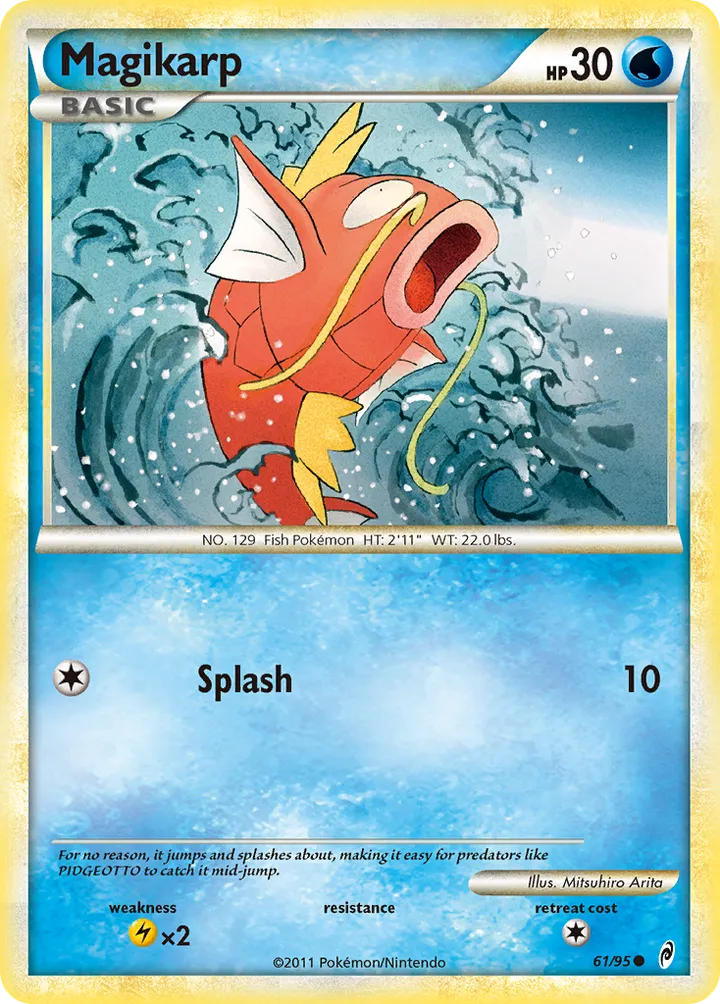 Pokémon TCG: Call of Legends 英語版 Magikarp 61 カード表面