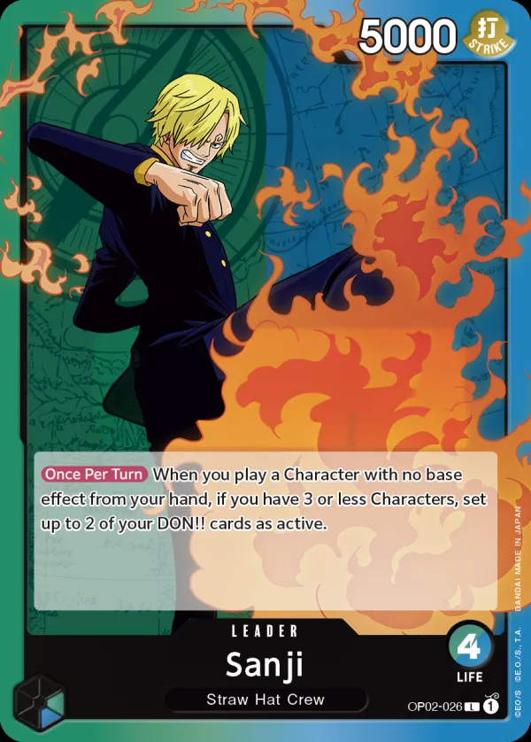 Paramount War 英語版 Sanji OP02-026 カード表面