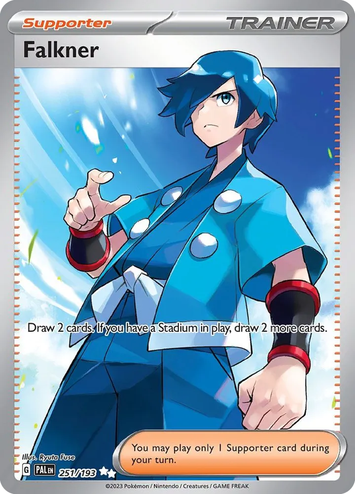 Scarlet & Violet—Paldea Evolved 英語版 Falkner 251 カード表面