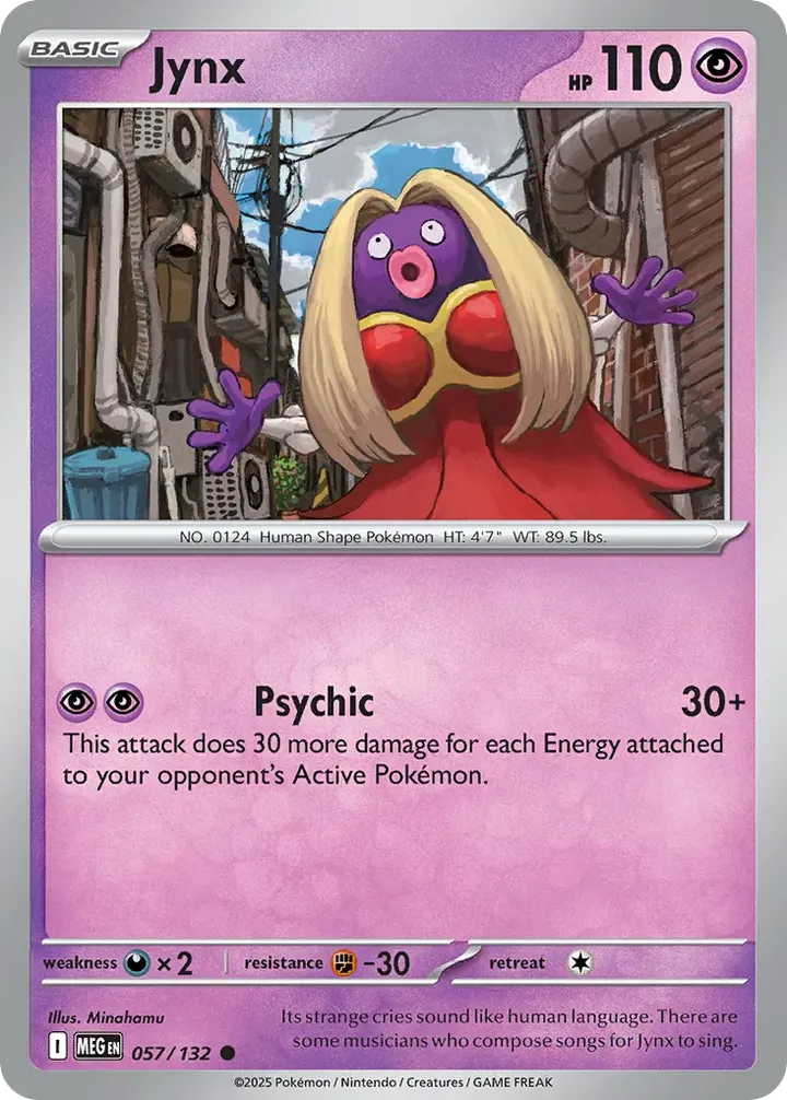 Mega Evolution 英語版 Jynx 57 カード表面