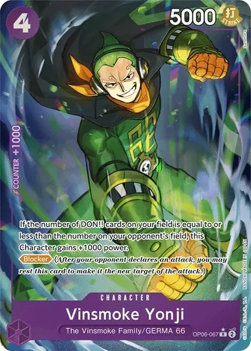 Vinsmoke Yonji OP06-067 · Parallel 3 $5.01