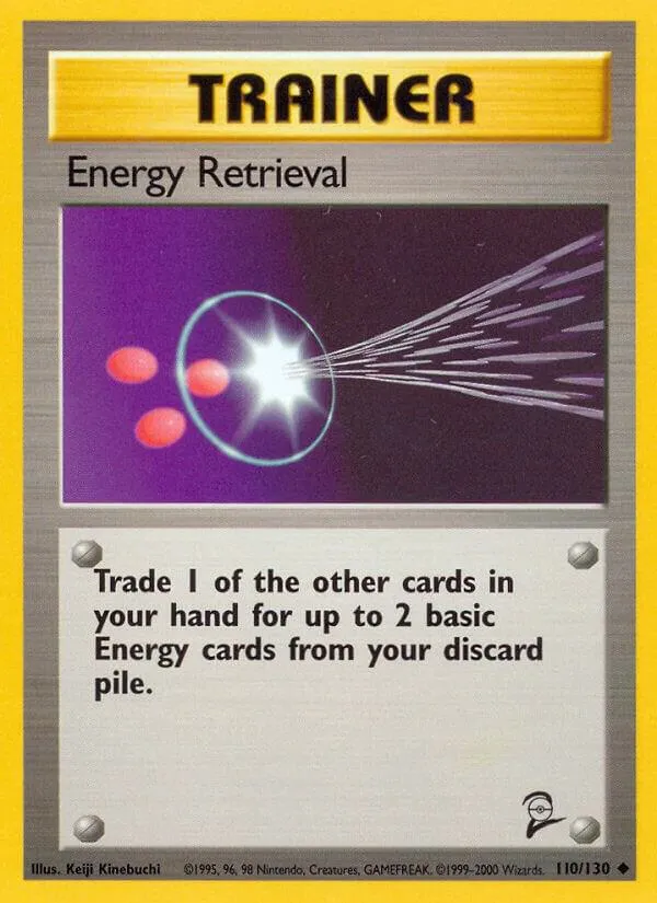 Base Set 2 영어판 Energy Retrieval 110 카드 앞면