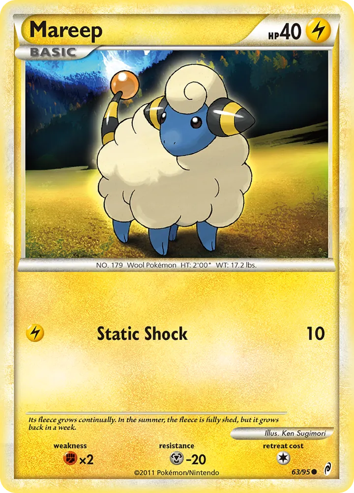 Pokémon TCG: Call of Legends 英語版 Mareep 63 カード表面