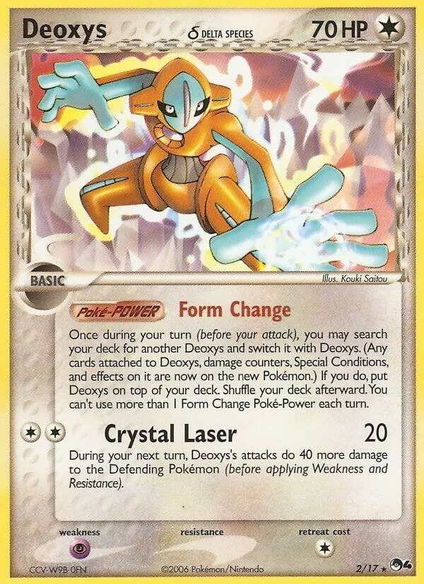 POP Series 4 英語版 Deoxys δ 2 カード表面