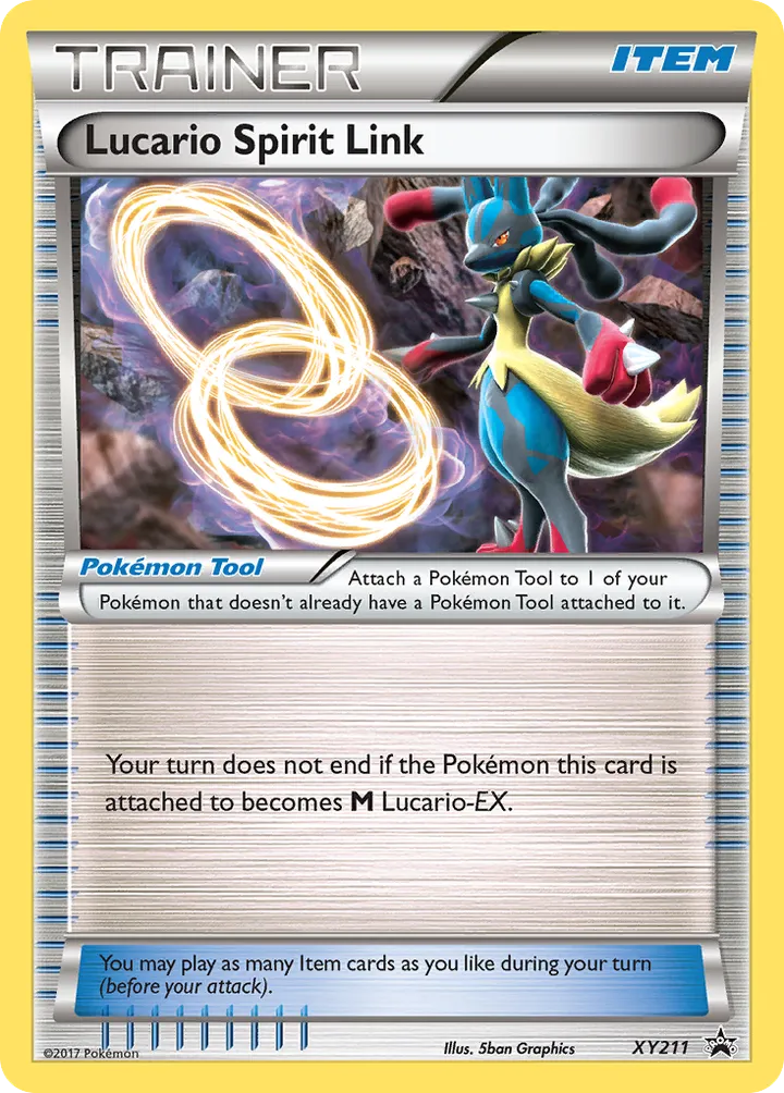 XY Black Star Promos 英語版 Lucario Spirit Link XY211 カード表面
