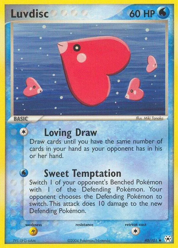 Front of Luvdisc 40, EX Hidden Legends English