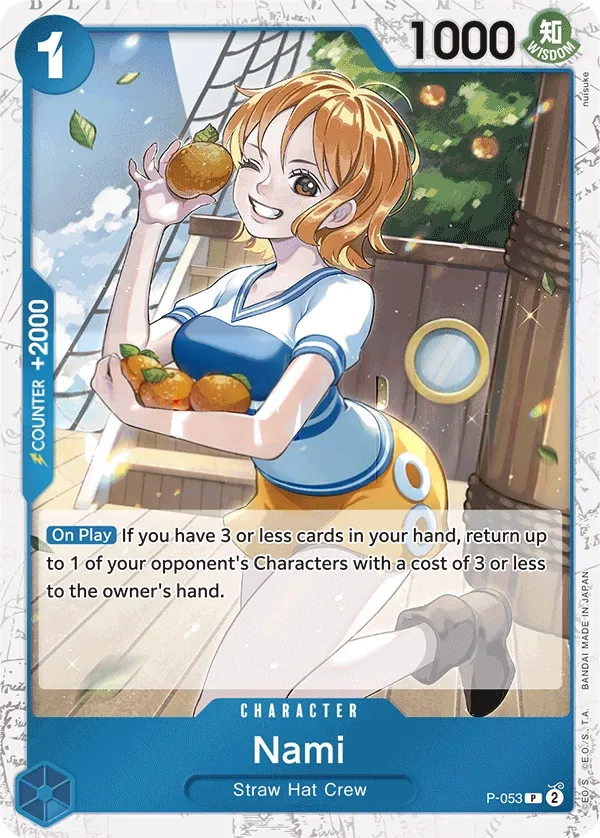 Promotion Cards 영어판 Nami P-053 · 패럴렐 2 카드 앞면